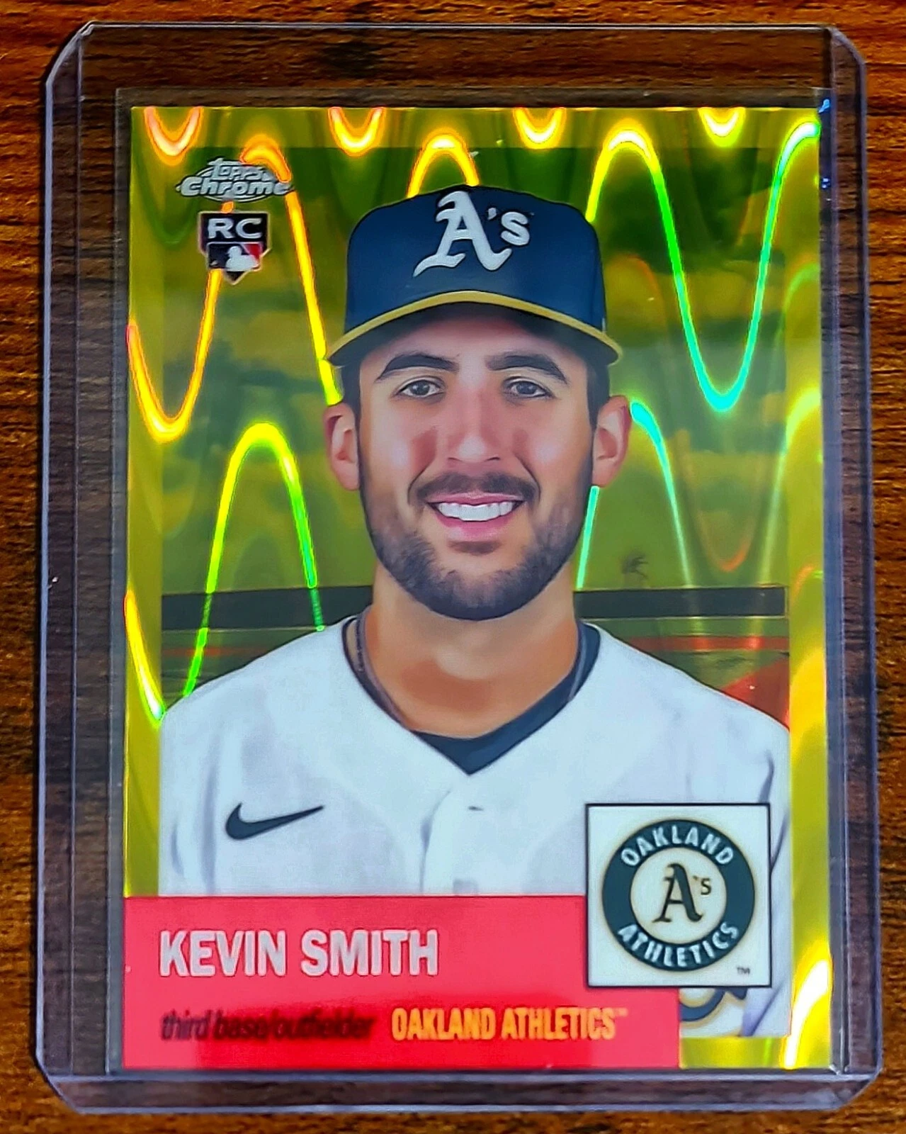 2022 Topps Chrome Platinum Anniversary Yellow Raywave Refractor Kevin Smith...