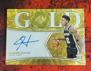 #/25 De'Andre Hunter RC Auto ▪ 2019-20 Opulence Gold City of Gold Rookie - Imagen 1 de 4