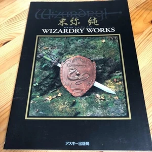 WIZARDRY WORKS Art Book Illustration Jun Suemi Japanese ASCII Japan Used - Picture 1 of 5