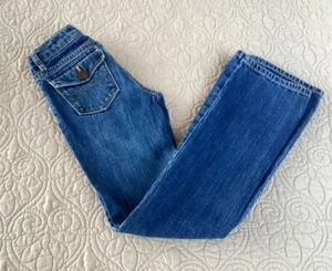 Girl's GAP Kids 1969 Jeans Boot Cut Size 8 Slim Adjustable Waist Medium Wash - Picture 1 of 16
