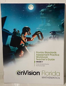 enVision Florida Mathematics ~7th Grade ~Assessment Prac Workbook Teachers Guide - Picture 1 of 2