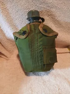 1995 cantimplora militar del ejército de Estados Unidos con cubierta camping senderismo caza pesca - Imagen 1 de 8
