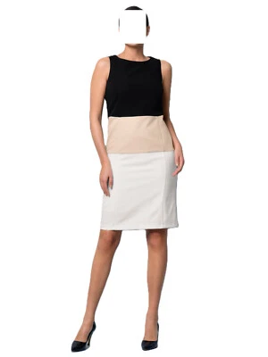 Alba Moda Etui Kleid in Colorblockstreifen schwarz-weiss Gr. 40  0324699862 - Bild 1 von 4