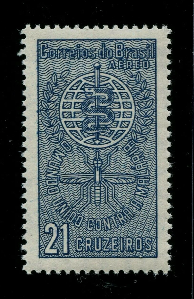 BRAZIL  SCOTT # C106  MNH  WHO (WORLD HEALTH ORGANIZATION) ANTI MALARIA TOPICAL - Image 1 of 1