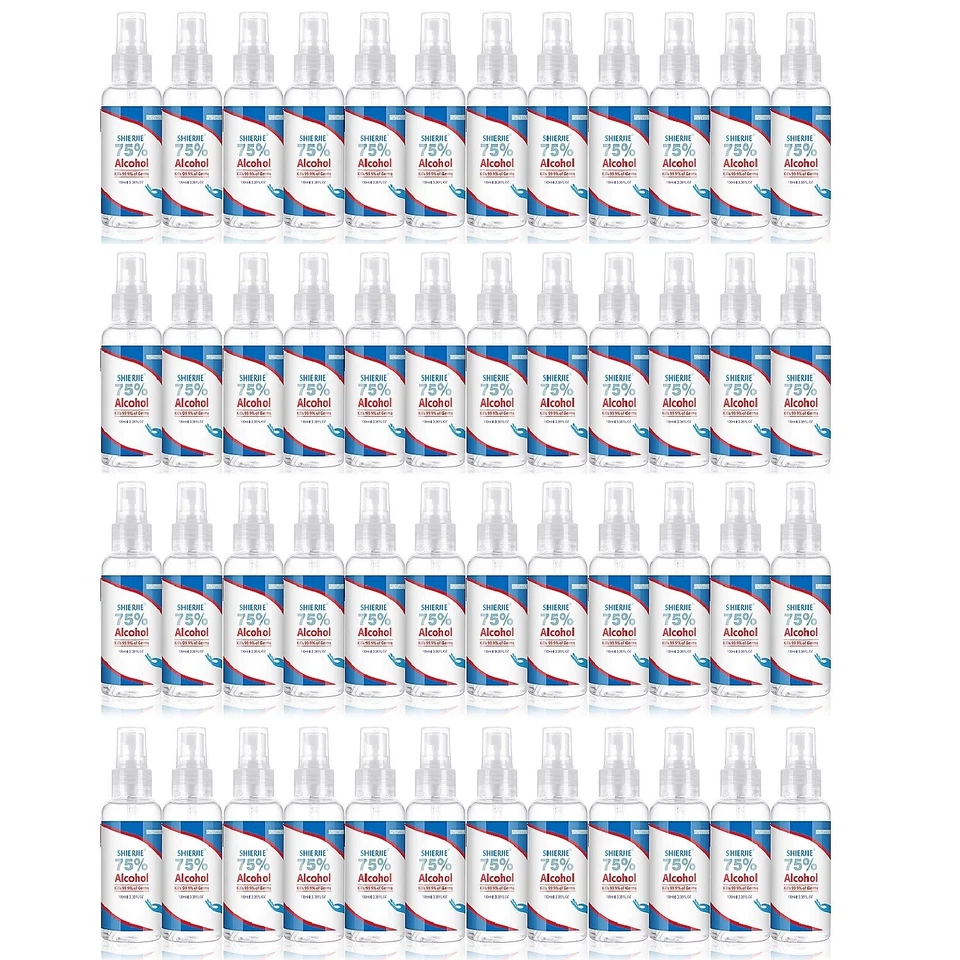 Hand Gel Alcohol Kills 99.9% of Germs Anti Viral 75% Alcohol 48 x 100ml Shierjie - Image 1 of 3