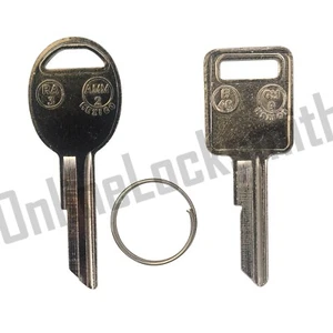 Par de nuevos juegos en blanco de puertas y llaves de encendido sin cortar para vehículos Jeep - Imagen 1 de 9