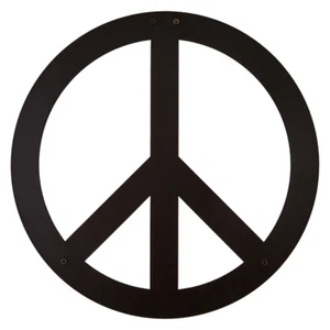 Hansmeier Wanddeko aus Metall 40 x 40 cm Peace - Frieden Deko Industrial - Bild 1 von 7