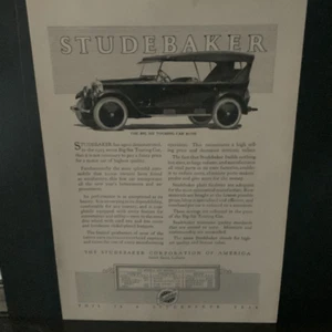 Vintage 1923 Studebaker Big Six Touring Car Ad Advertisement - Picture 1 of 4
