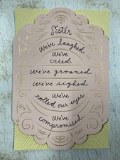 Hallmark Friendship Greeting Card Sister We’ve Laughed We’ve Cried Kl