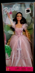 Mattel 2002 Prinzessin Princesa Princesse Barbie Puppe rosa Kleid #56778 brünett - Bild 1 von 4