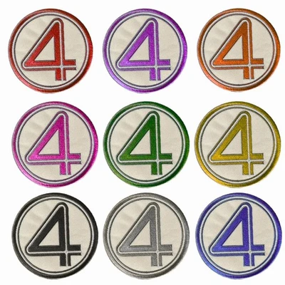 Fantastic 4 Embroidered Patch Iron On Sew On | Multi-Color Superhero Logo Badge - Image 1 of 4