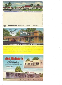 (5) Advertising Postcards- (4) Missouri Businesses and (1) Large Letter St Louis - Picture 1 of 4