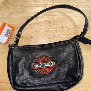 Harley Davidson Small Handbag - Black Vintage NWT - Picture 1 of 4