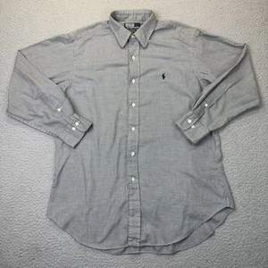 Vintage Polo Ralph Lauren Hemd Herren 16 32/33 schwarz Andrew Kleid kariert Baumwolle - Bild 1 von 10