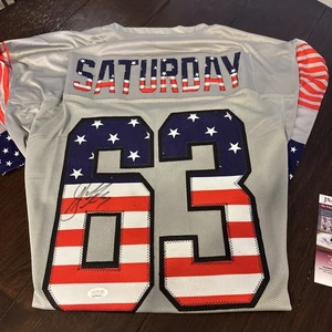 Jeff Saturday Autographed Jersey JSA Authenticated - Picture 1 of 2