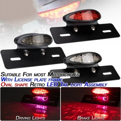 Enhance the Look of Your Retro Beach Bike with Smoked Black Brake Lights - Image 1 of 4