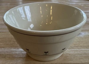 HARTSTONE POTTERY Ribbed Mixing BOWL STONEWARE heart flower Provincial Posy H4” - Picture 1 of 5