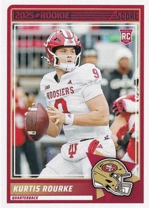 2025 Score - Rookies Kurtis Rourke #82 (RC) - 49ers - Picture 1 of 2