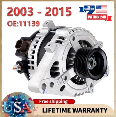 Alternator For 2003-2009 Toyota 4Runner 4.0L 2005-2015 Toyota Tacoma 4.0L 130Amp - Image 1 of 4