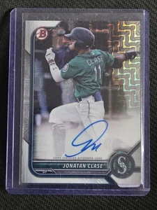 2022 Bowman Mega Box Jonatan Clase Prospect Chrome Mojo Auto #BCMA-JC - Bild 1 von 3
