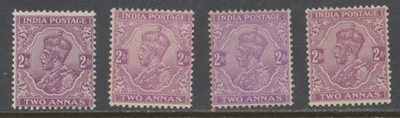 India Stamps 1911 2a set mint hinged SG166/9 CV £61 - Image 1 of 2