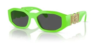 Gafas de sol Versace VE4361 5319/87 verde flúor plástico geométrico Biggie lentes grises - Imagen 1 de 9