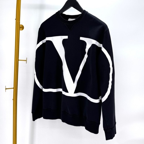 Felpa Valentino logo V nera A01234 135855527