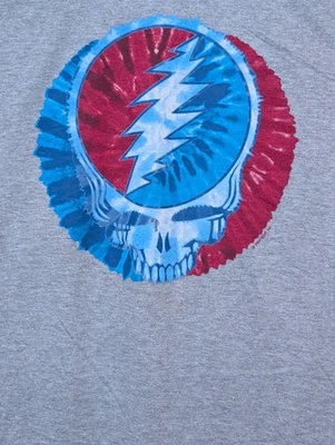 Жидкий синий Мужская футболка серый Grateful Dead украсть ваше лицо 2XL #3842 новый без ЯРЛЫКОВ  - Изображение 1 из 4