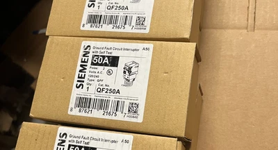 Siemens QF250A Miniature Circuit Breaker, 50 A, 120/240V Ac, 2 Pole, Plug In NEW - Image 1 of 2