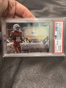 2024 Topps Midnight Rookie AUTO Marvin Harrison Jr.  Moon Beam SP PSA 10 - Picture 1 of 3