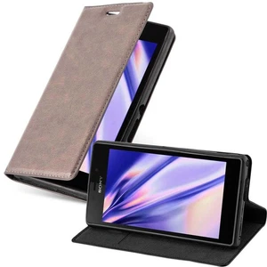 Custodia per Sony Xperia M2 / M2 AQUA Portafoglio Cover Ecopelle Magnetica Libro - Foto 1 di 6