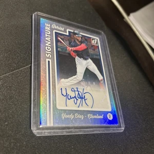 2017 Donruss Signature Series YANDY DIAZ AUTO Guardians - Picture 1 of 2