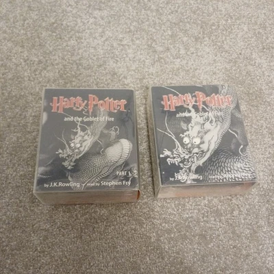 Harry Potter and The Goblet of Fire Audio  Cassette read by Stephen Fry Part 1&2 - Image 1 of 4