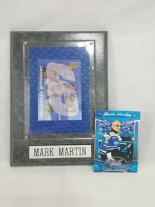 1996 Pinnacle Speed Flix #67 Mark Martin Cards Promo NASCAR Plaque Sample Rare - Picture 1 of 8