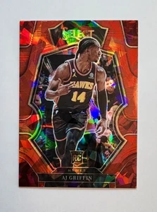 AJ Griffin /SF Hawks RC | 2022-23 Premier Red Cracked Ice Prizm Rookie Card #198 - Imagen 1 de 6