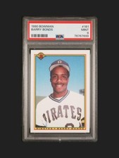 1990 Bowman #181 Barry Bonds PSA 9 Mint