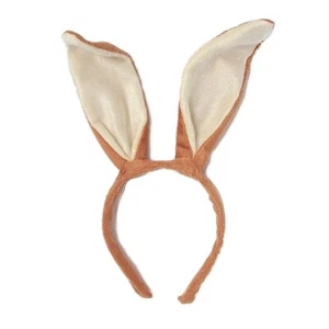 Marrón Flexible Largo Conejo Orejas de Conejo Alicia Diadema Animal Vestido Elegante Fiesta - Imagen 1 de 4