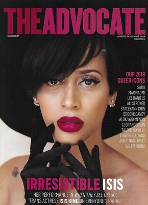 Advocate Gay Magazine Isis King Queer Icons Saro Lee Daniels Brooke Candy 2019 - Image 1 of 4