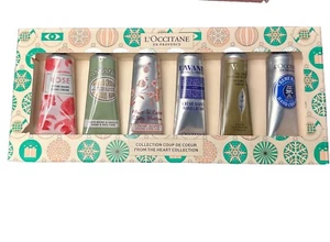 L'Occitane Hand Cream 6 Pc Set Rose Lavender Cherry Blossom Holiday Classics NEW - Picture 1 of 1
