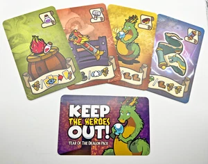Keep the Heroes Out!: Year of the Dragon Dice Tower Promo Loot Card Pack - Picture 1 of 3