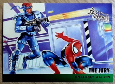 1995 Fleer Ultra Spider-Man Card 130 THE JURY. Free New Top Loader. - Image 1 of 3