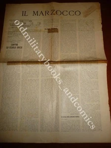 CONTRO LA SCUOLA UNICA IL MARZOCCO 2/9/1906 - Picture 1 of 2