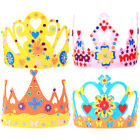 4Pcs Boys King Crown Set Royal Gold Cosplay Birthday Costume Accessory