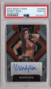 2022 PANINI SELECT WWE SIGNATURE AUTO MANDY ROSE PSA 10 GEM MINT - Picture 1 of 2
