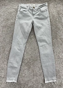 Current Elliott Jeans Womens 24 Light Gray Stiletto Skinny Ankle w/Released Hem - Picture 1 of 12