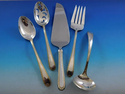 Juego de servir esencial de plata esterlina Golden Winslow de Kirk anfitriona grande 5 piezas Foto 1 de 4