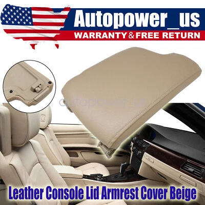 Reposabrazos de consola beige de plástico para BMW E90 2005 2006 07-2012 serie 3 328i 335i Foto 1 de 4