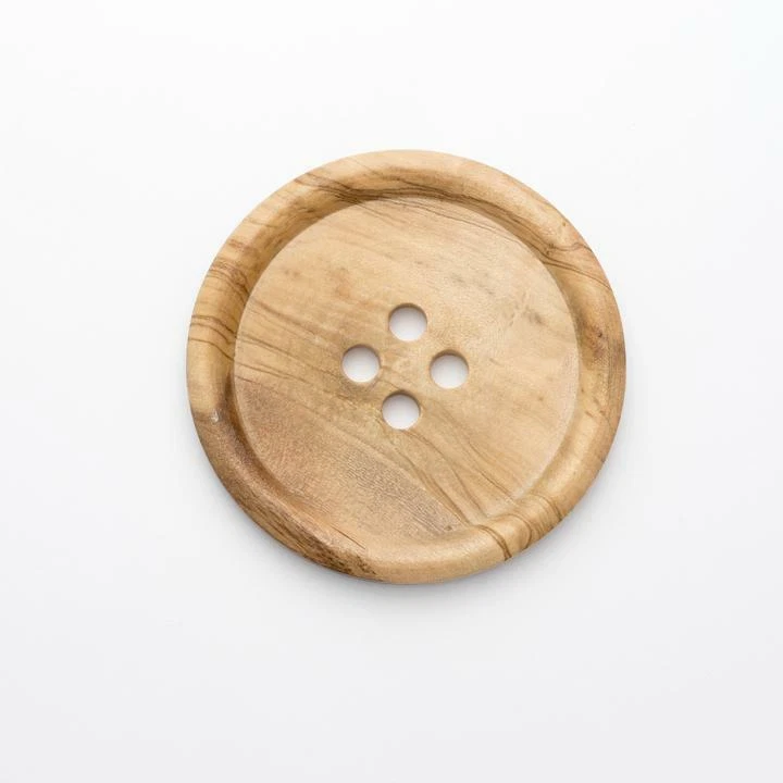 4 Hole Natural Wooden 51mm Buttons, Various quantity Knitted, Crafts, Clothes - Image 1 of 1