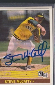 Autógrafo de béisbol Donruss Steve Mccatty A's 1984 *52684 - Imagen 1 de 1