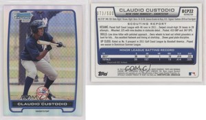 2012 Bowman Chrome Prospects Refractor /500 Claudio Custodio #BCP22